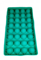 Силиконовая форма полусфера 32 ячейки д-3,5см
